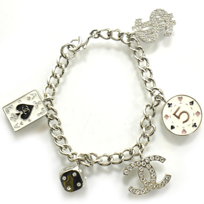 Chanel Metal Crystal Lucky Charm Bracelet Silver WYNN EXCLUSIVE 1 of 2