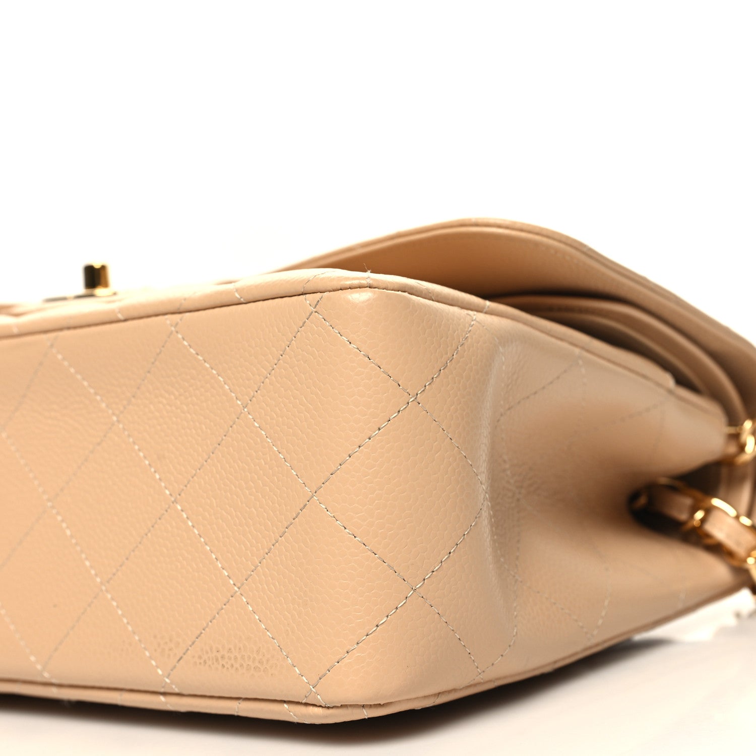 Chanel Caviar Quilted Jumbo Double Flap Light Beige 10 of 10