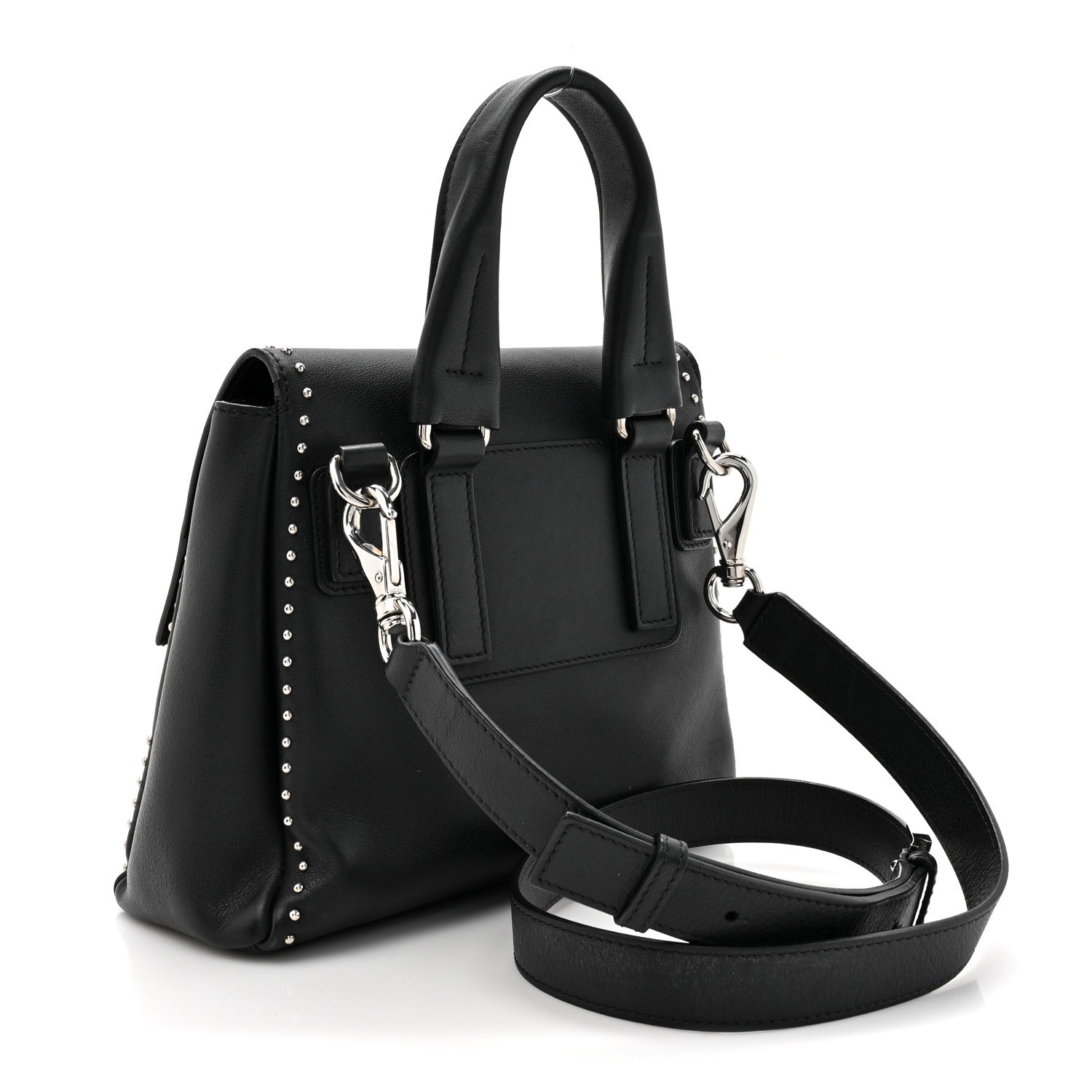 Givenchy Calfskin Studded Mini Pandora Pure Flap Bag Black Black 3 of 16