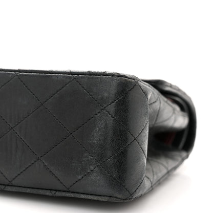 Chanel Lambskin Quilted Medium Double Flap Black 11 of 16