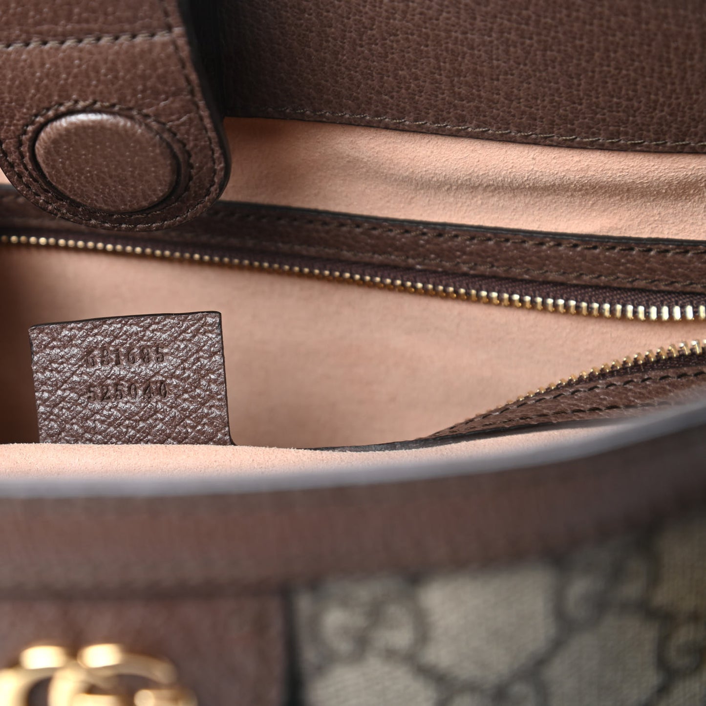 GG Supreme Monogram Medium Ophidia Shopping Tote Brown