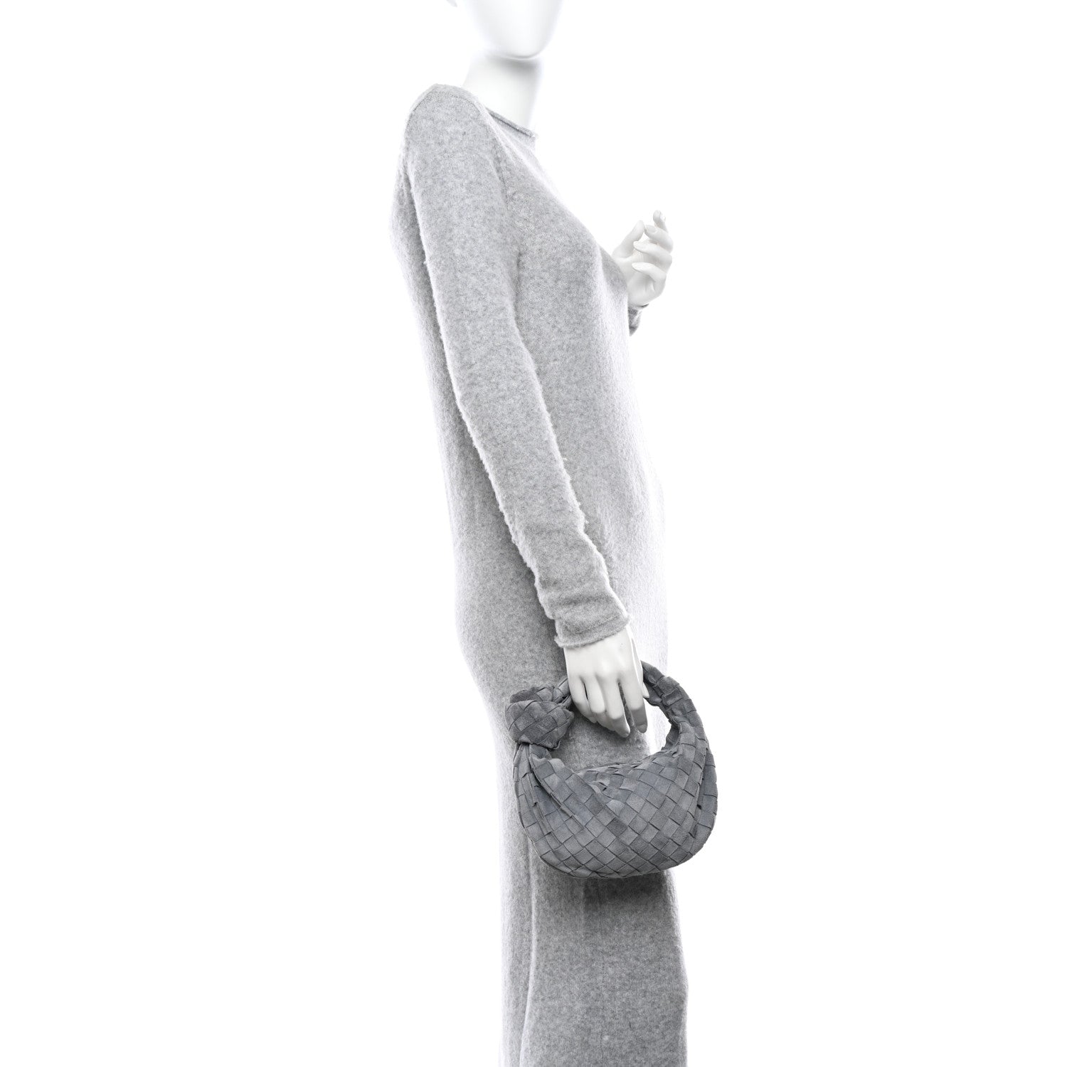 Bottega Veneta Suede Intrecciato Mini Jodie Thunder 2 of 11