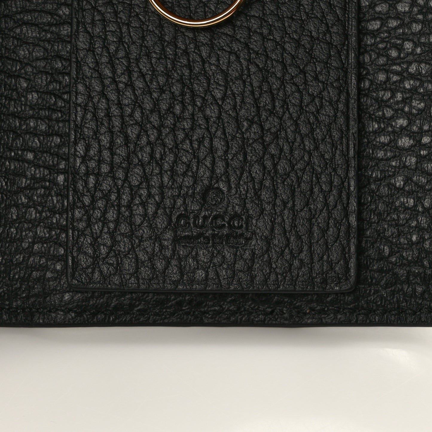 Dollar Calfskin GG Supreme Monogram GG Marmont 6 Key Holder Case Black Beige Ebony