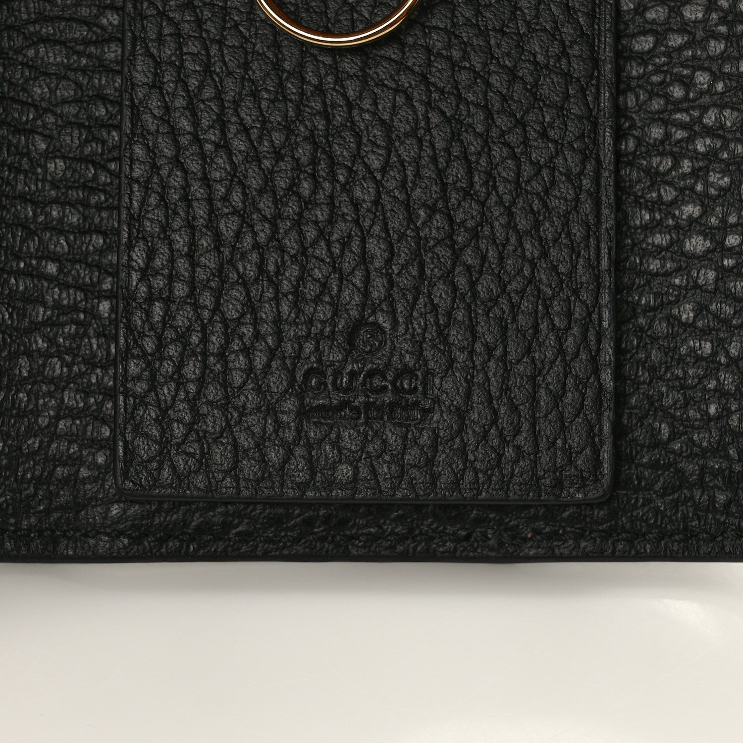 Gucci Dollar Calfskin GG Supreme Monogram GG Marmont 6 Key Holder Case Black Beige Ebony 6 of 7