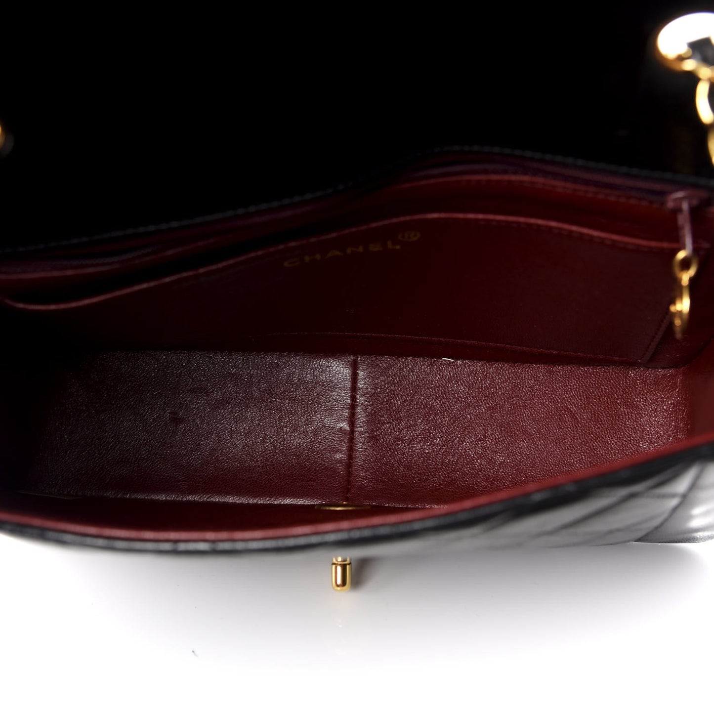 Lambskin Quilted Medium Single Flap Black