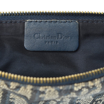 Christian Dior Monogram Mini Saddle Pochette Navy 6 of 14