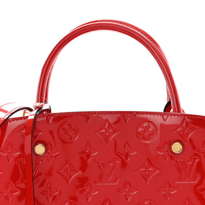 Louis Vuitton Vernis Montaigne MM Cherry 9 of 12