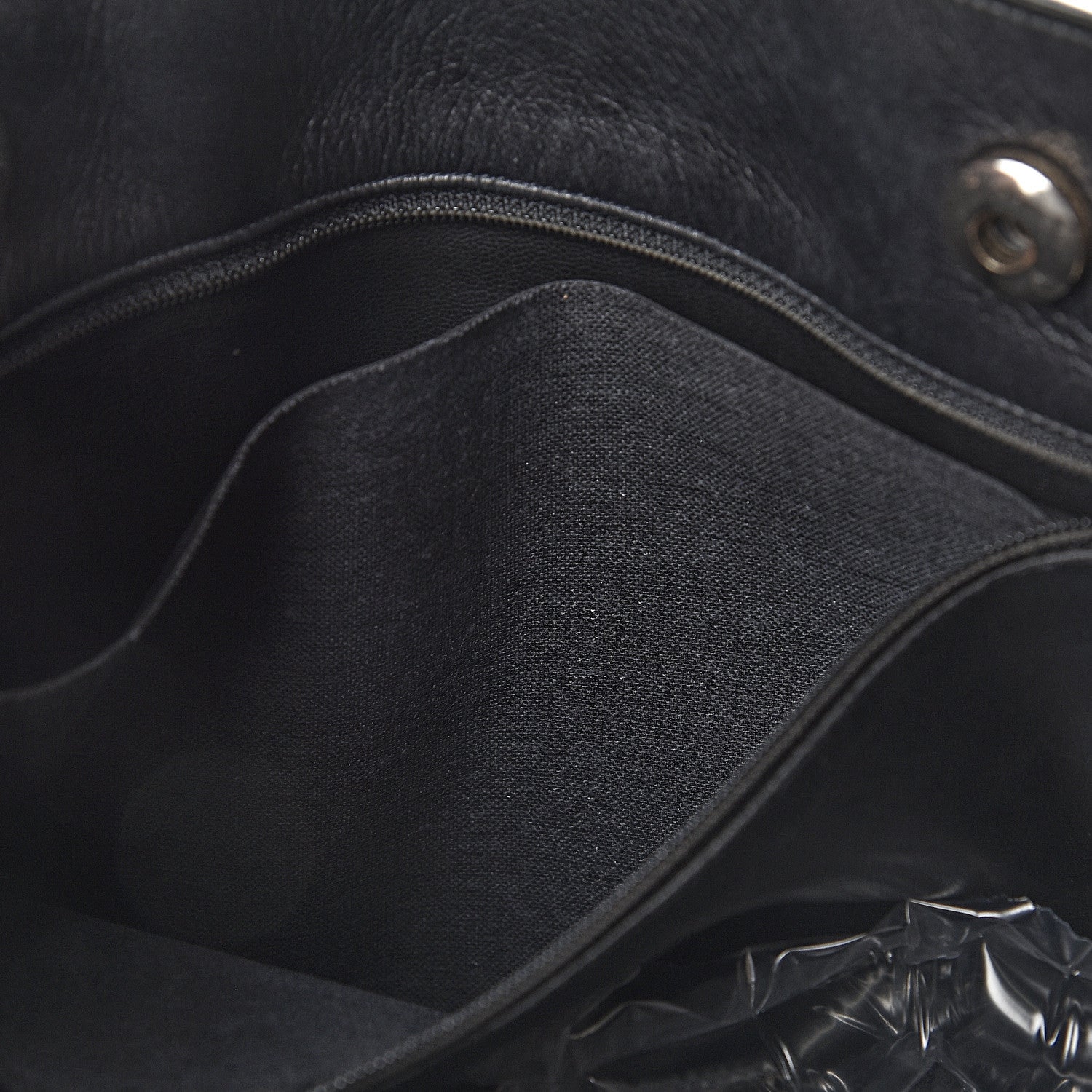 Chanel Lambskin Quilted Shopping Tote Black 14 of 15