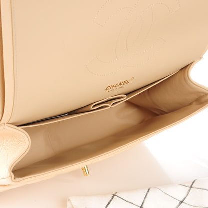 Chanel Caviar Quilted Jumbo Double Flap Beige Clair 5 of 8