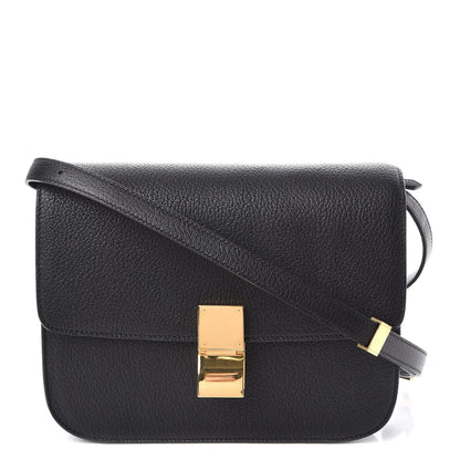 Celine Goatskin Medium Classic Box Flap Bag Black 1 of 7