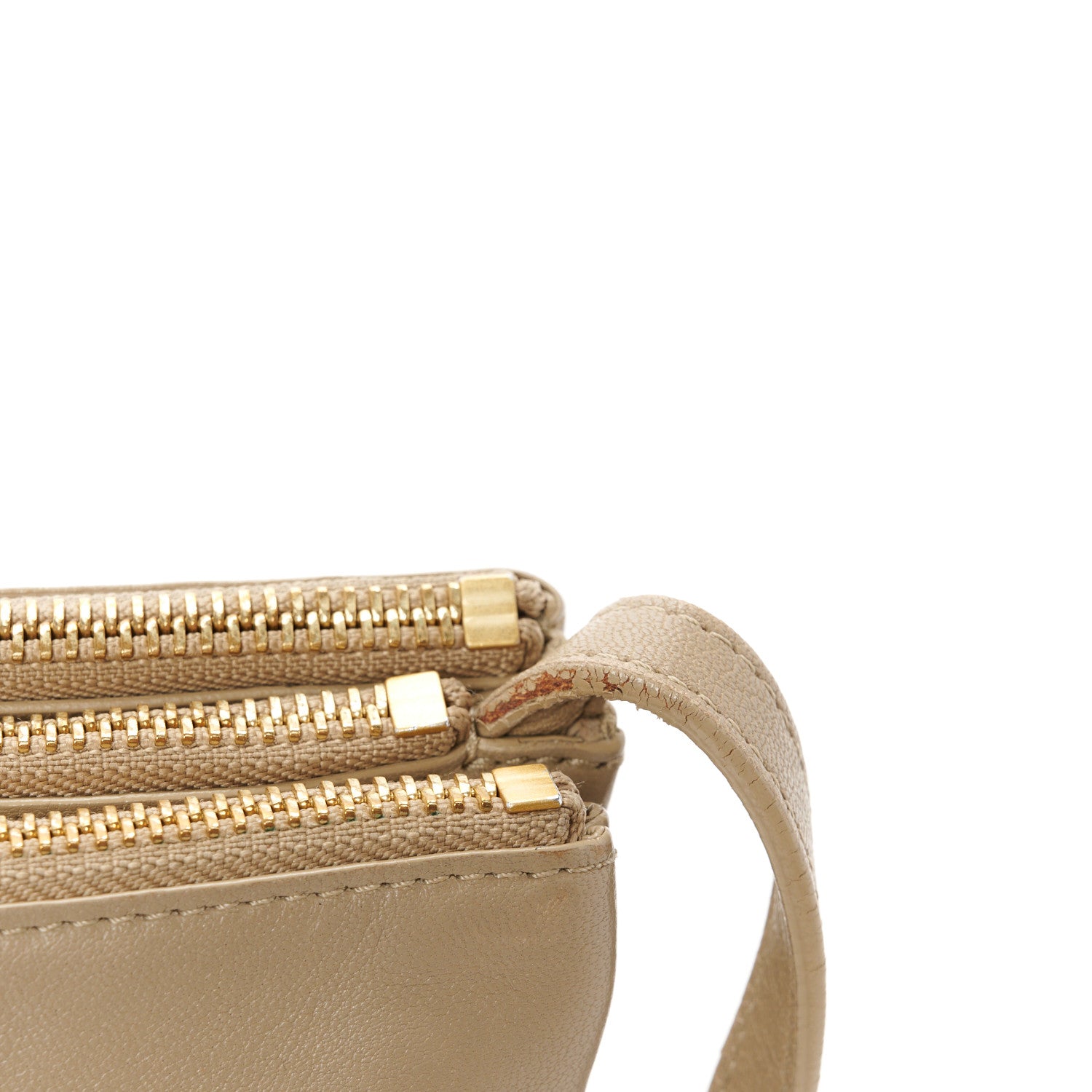 Celine Liege Calfskin Small Trio Crossbody Bag Taupe 13 of 13