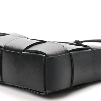 Bottega Veneta Calfskin Maxi Intrecciato Cassette Pouch On Strap Black 9 of 9