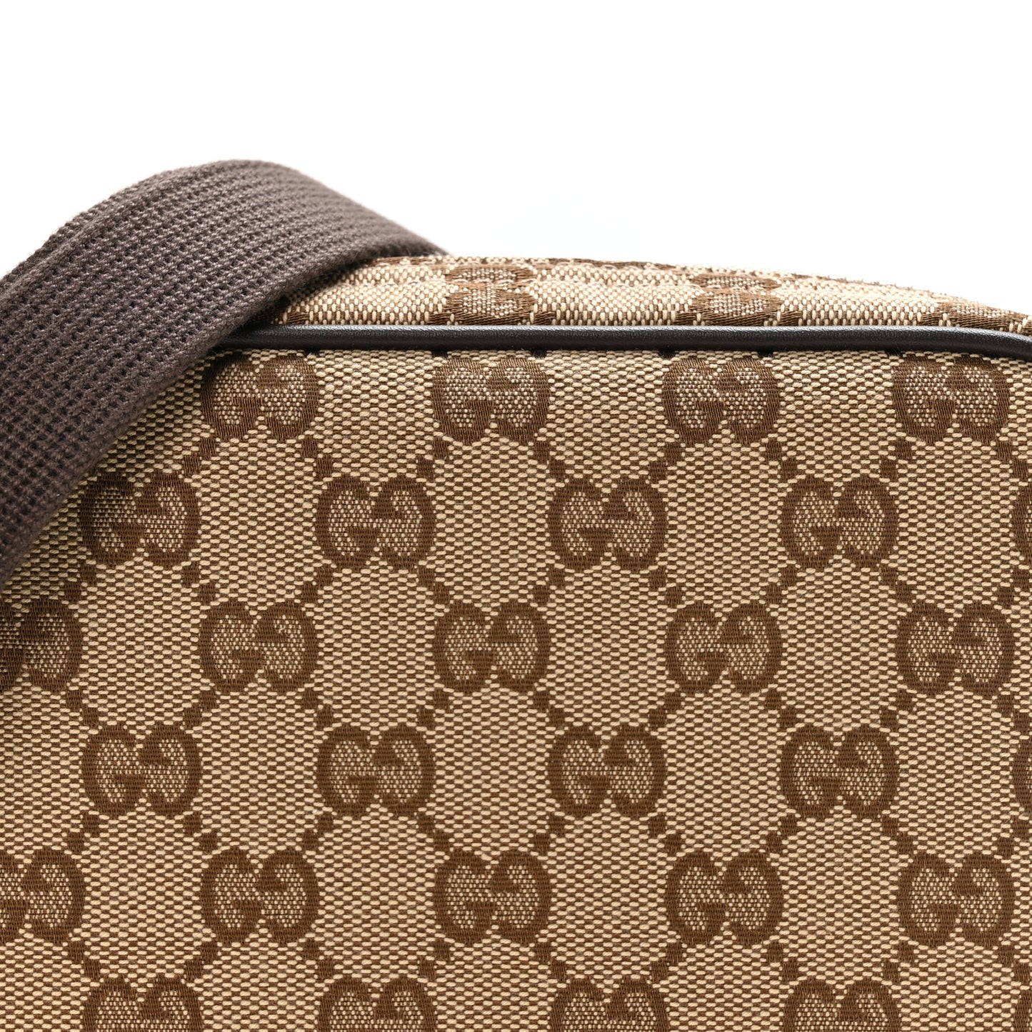 GG Supreme Monogram Calfskin Mini Crossbody Bag Beige Ebony New Acero