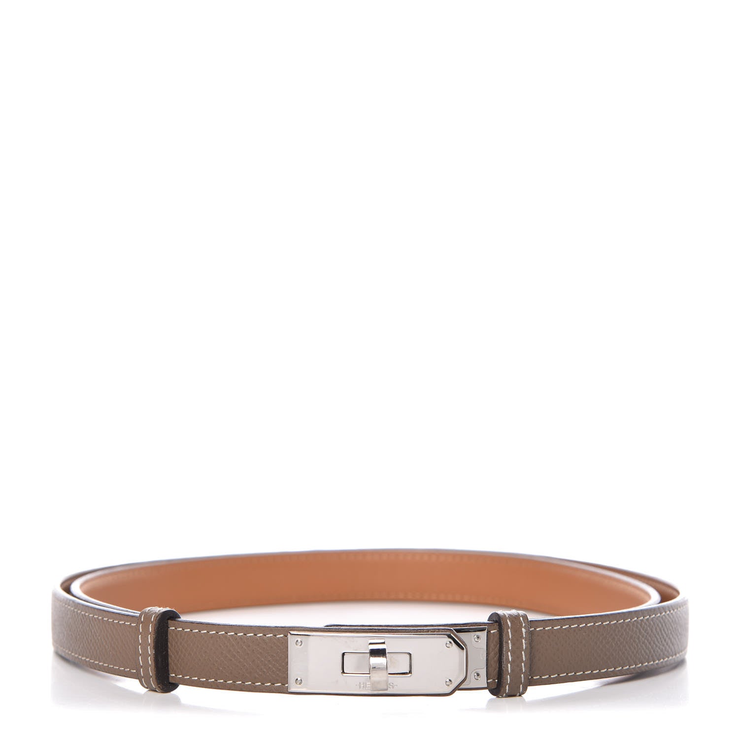Hermes Epsom Kelly Belt Etoupe 1 of 7