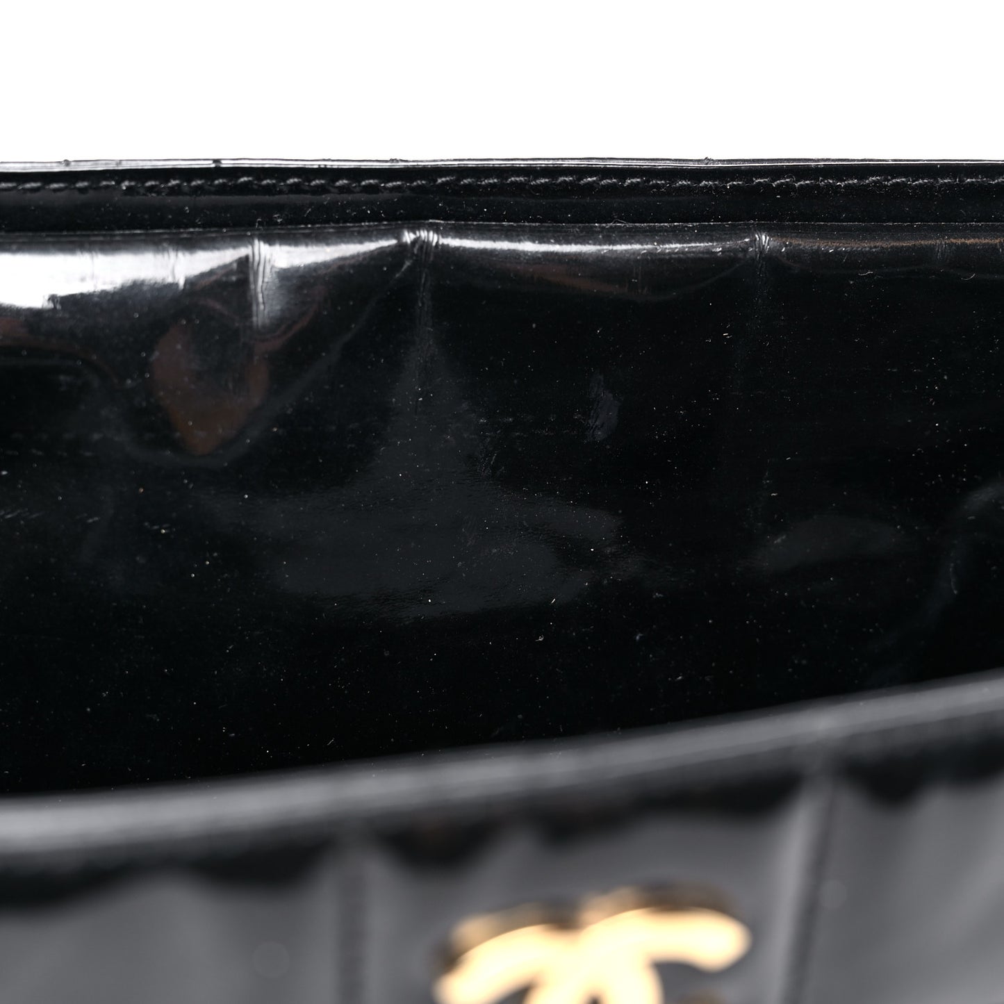 Patent Chocolate Bar CC Tote Black