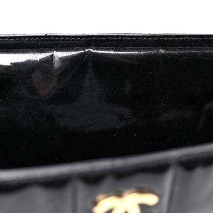 Chanel Patent Chocolate Bar CC Tote Black 12 of 14