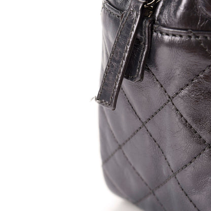 Chanel Metallic Aged Calfskin Quilted Medium Reissue Camera Case Dark Silver 11 of 12