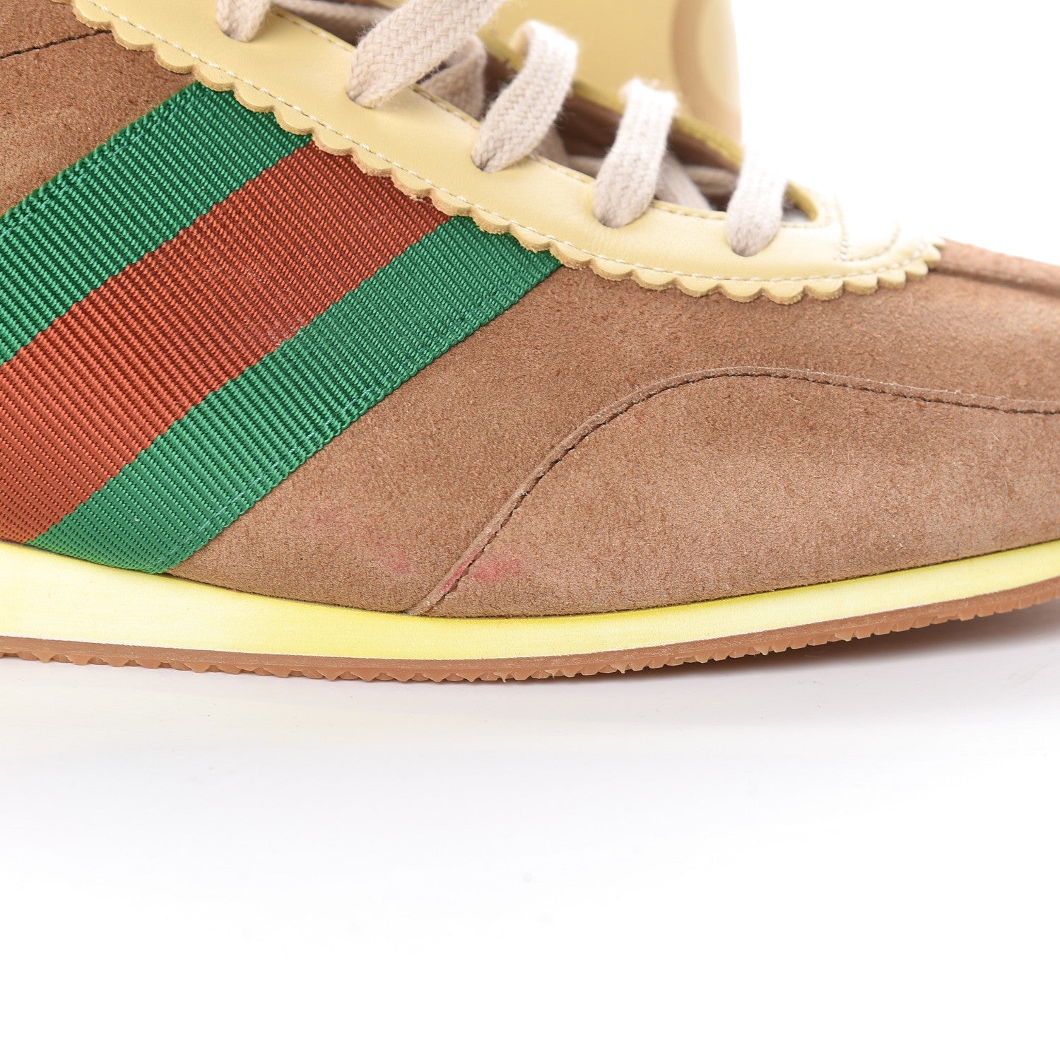 Gucci Suede Web Womens Rocket Sneakers 41 Nocciola Burro 12 of 17