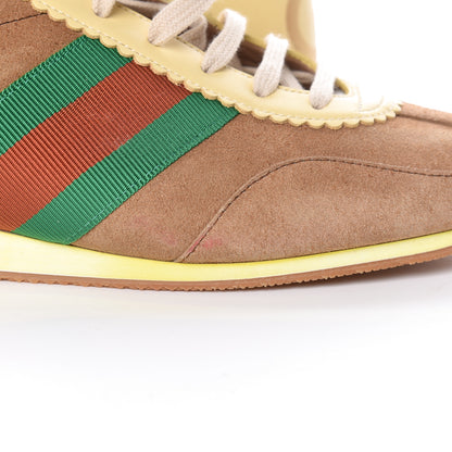 Gucci Suede Web Womens Rocket Sneakers 41 Nocciola Burro 12 of 17