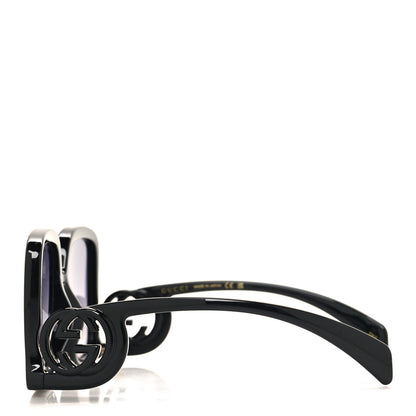 Gucci Acetate Rectangle Frame Sunglasses GG1326S Black 3 of 8