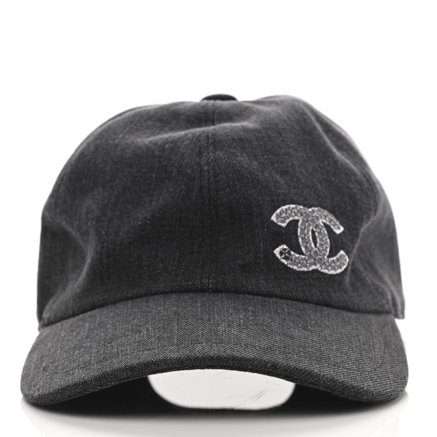 Cotton Sequin CC Cap Hat Black