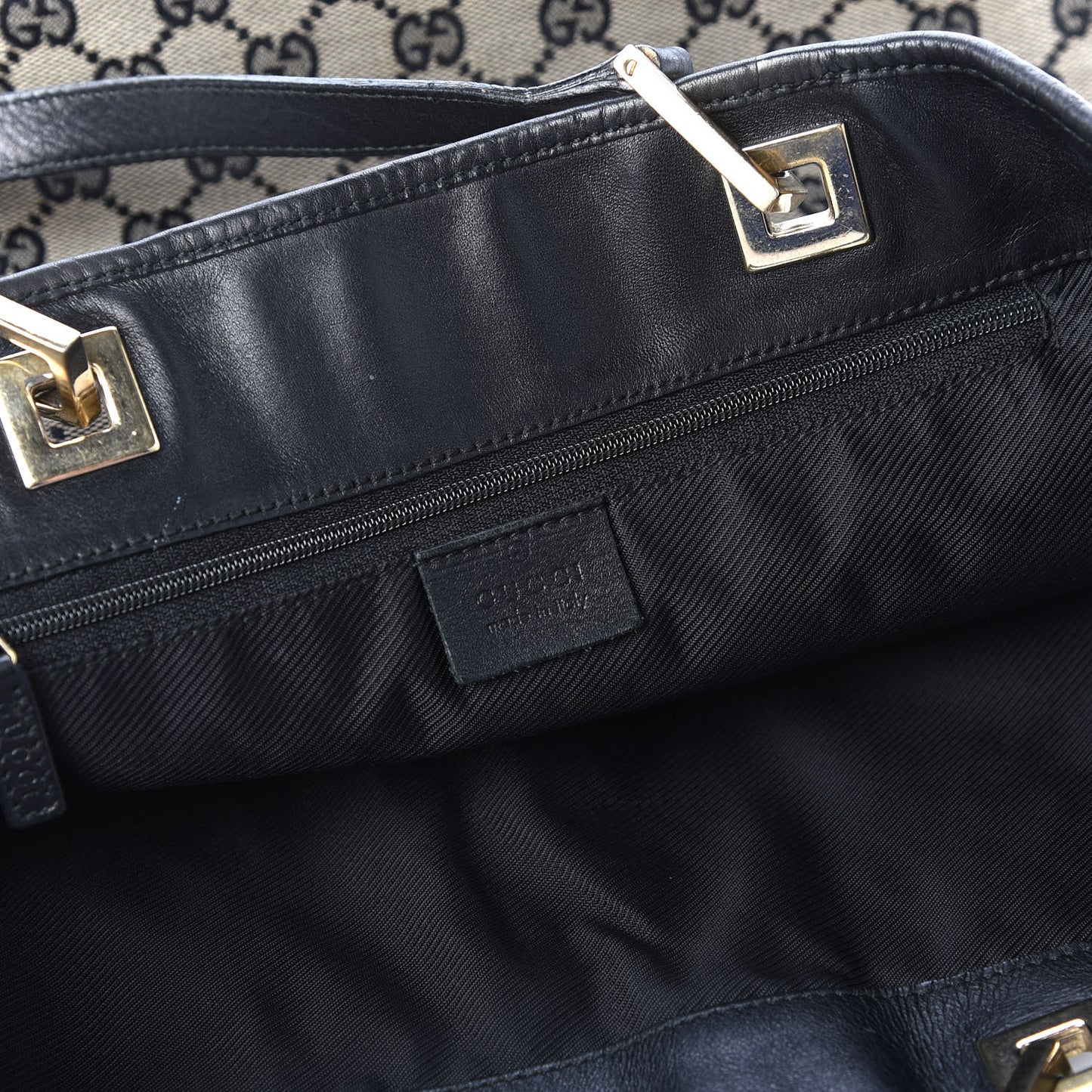 Monogram Large Bucket Tote Black