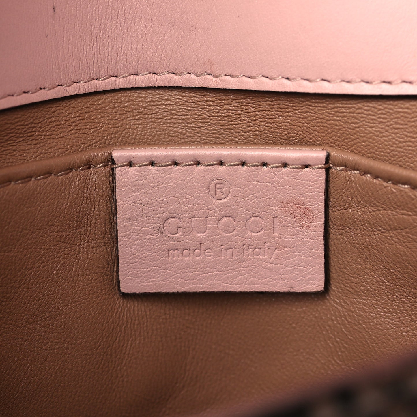 Python Matelasse Mini GG Marmont Shoulder Bag Light Pink