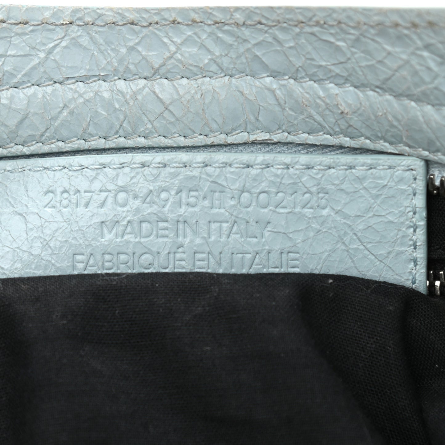 Agneau Giant 12 Silver Hardware City Bleu Dragee