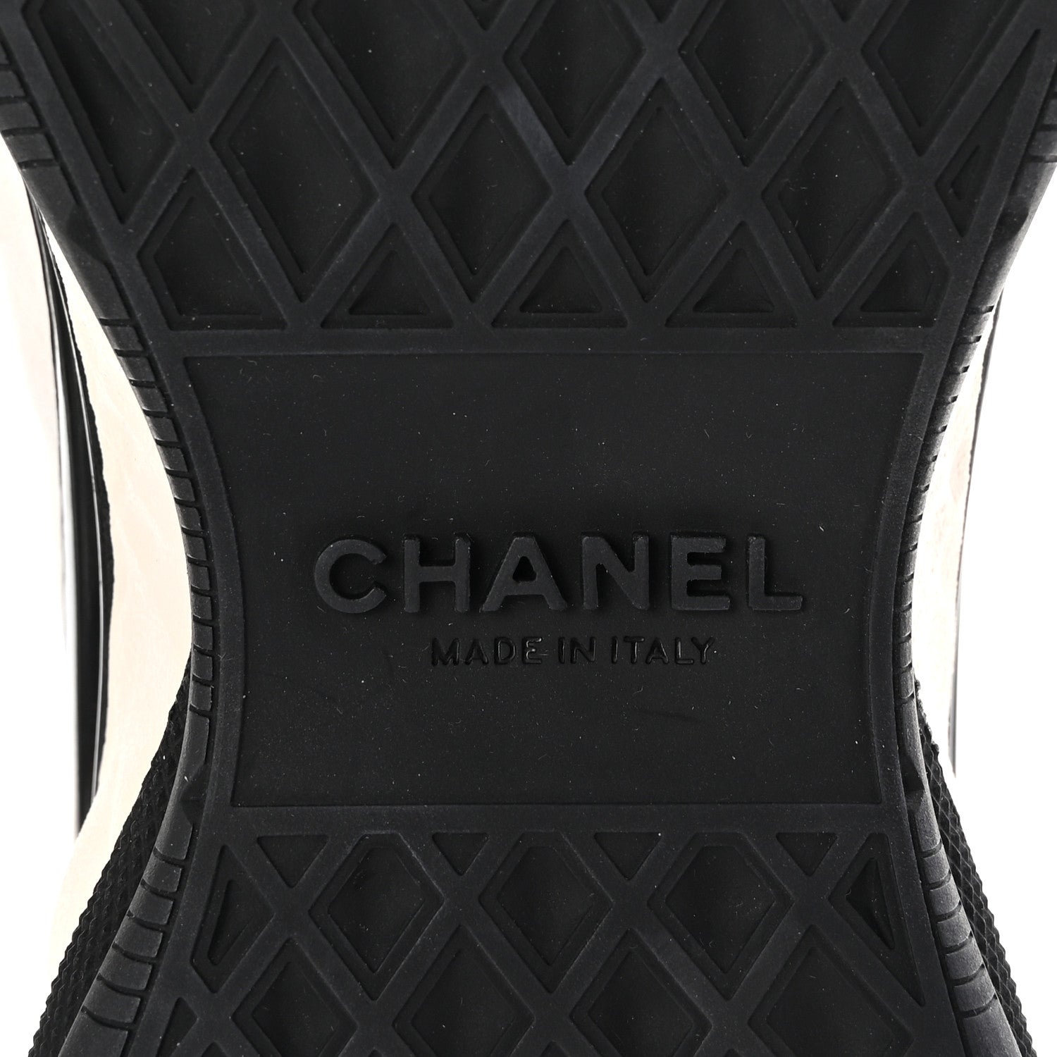 Chanel Fabric Suede Calfskin Sneakers 36 White Black 7 of 10