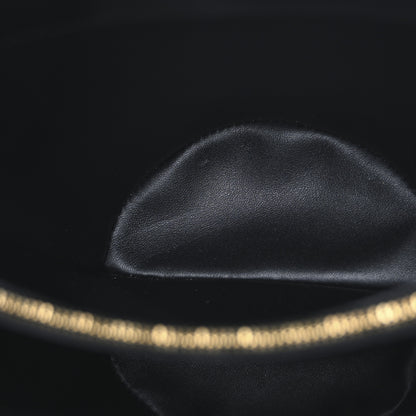 Celine Shiny Calfskin Triomphe Bucket Bag Black 5 of 12