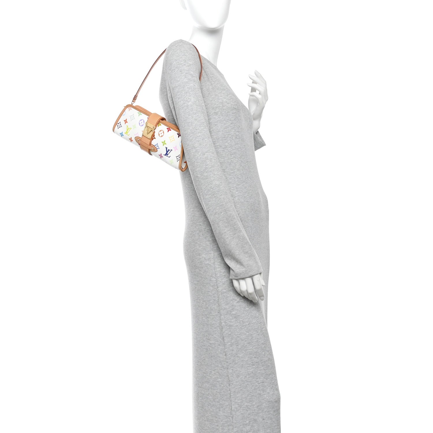 Louis Vuitton Monogram Multicolor Shirley White 2 of 9
