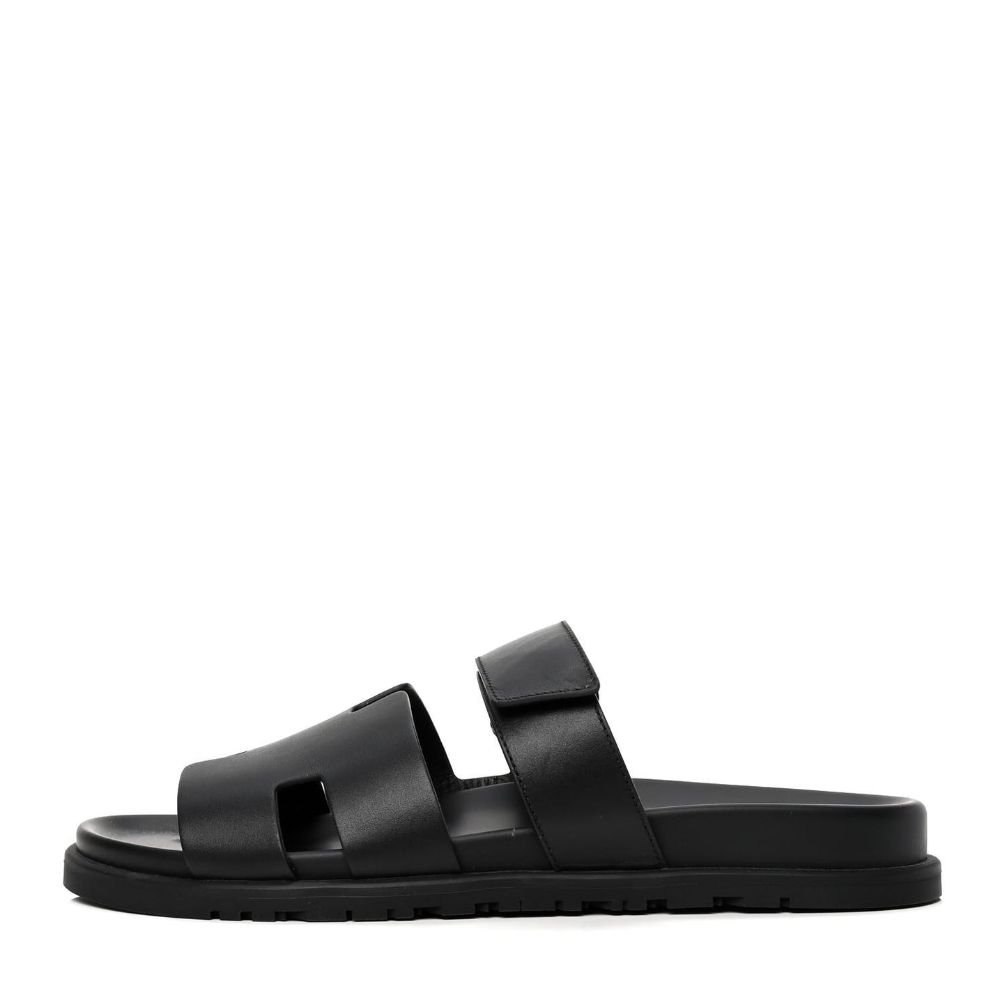 Calfskin Mens Chypre Sandals 44 Black