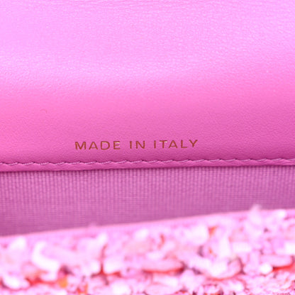 Chanel Tweed Enamel Quilted Pending CC Flap Belt Bag Pink Purple 7 of 12