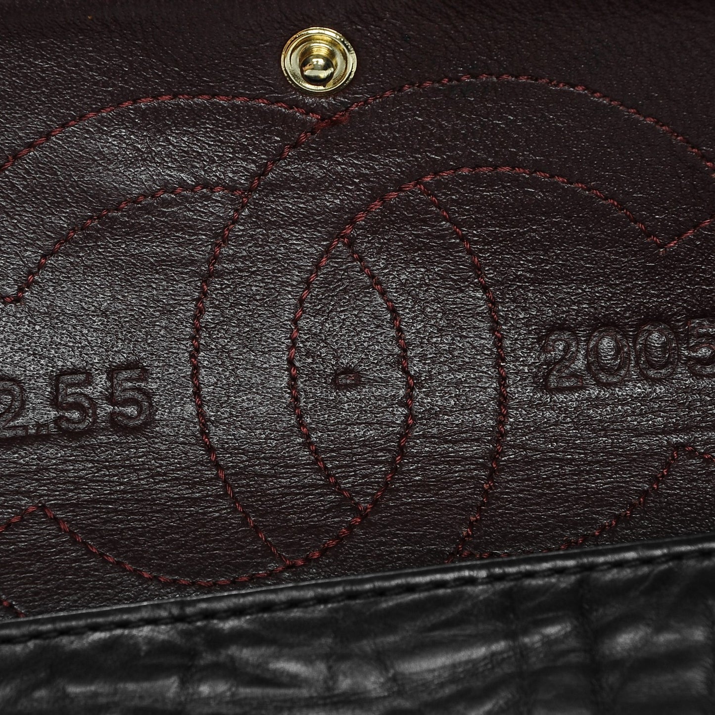 Aged Calfskin Quilted 2.55 Reissue 226 Flap Black