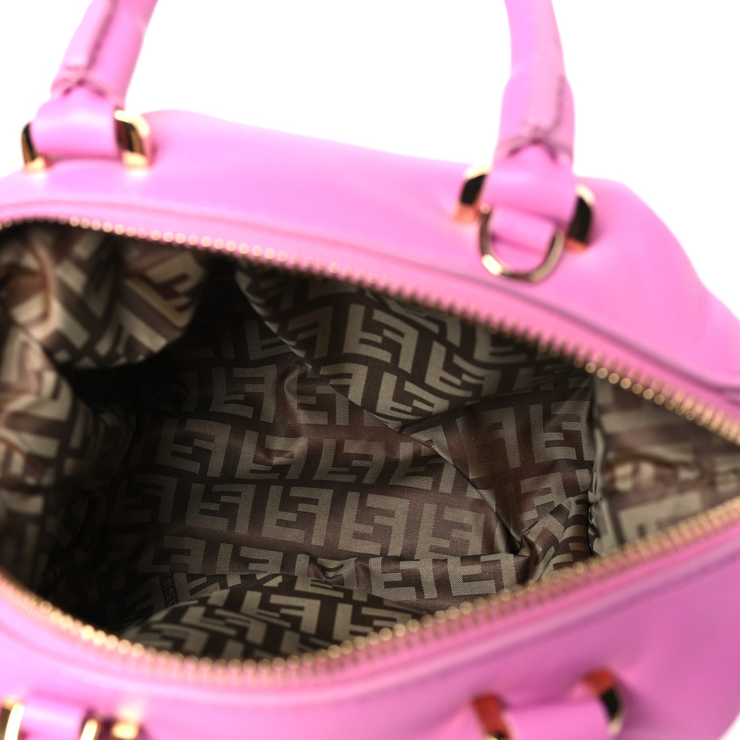 Fendi Nappa FF Mini Cube Bag Rosa 5 of 10