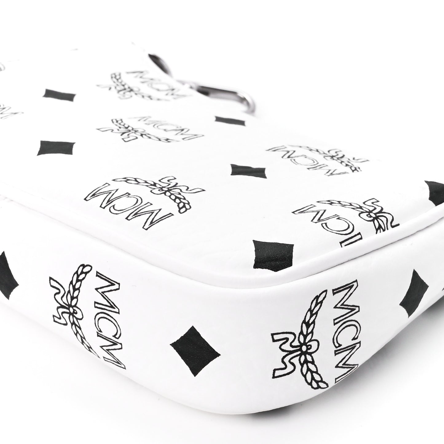 Visetos Multi Pochette Black White Cognac