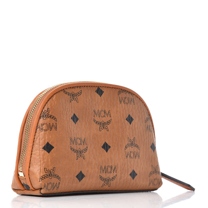 MCM Visetos Heritage Medium Cosmetic Pouch Cognac 3 of 7