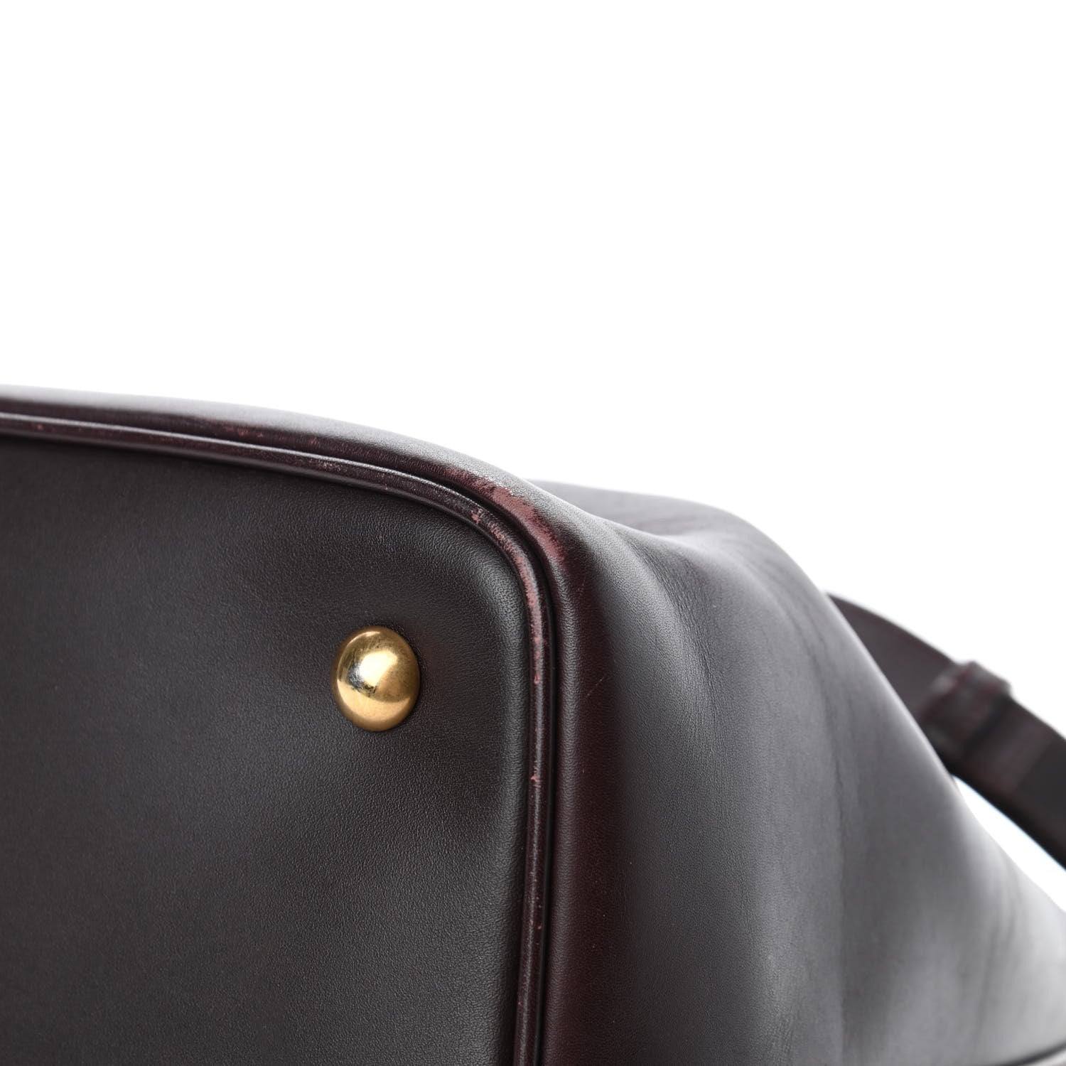 Saint Laurent Calfskin Large Emmanuelle Bucket Bag Burgundy 8 of 11