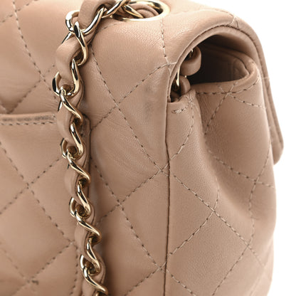 Chanel Lambskin Quilted Mini Rectangular Flap Beige 16 of 17