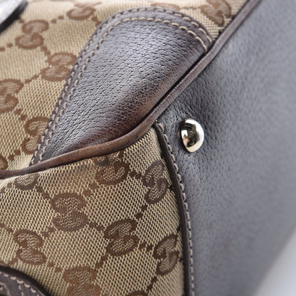 Gucci Monogram Small Princy Satchel Dark Brown 14 of 16