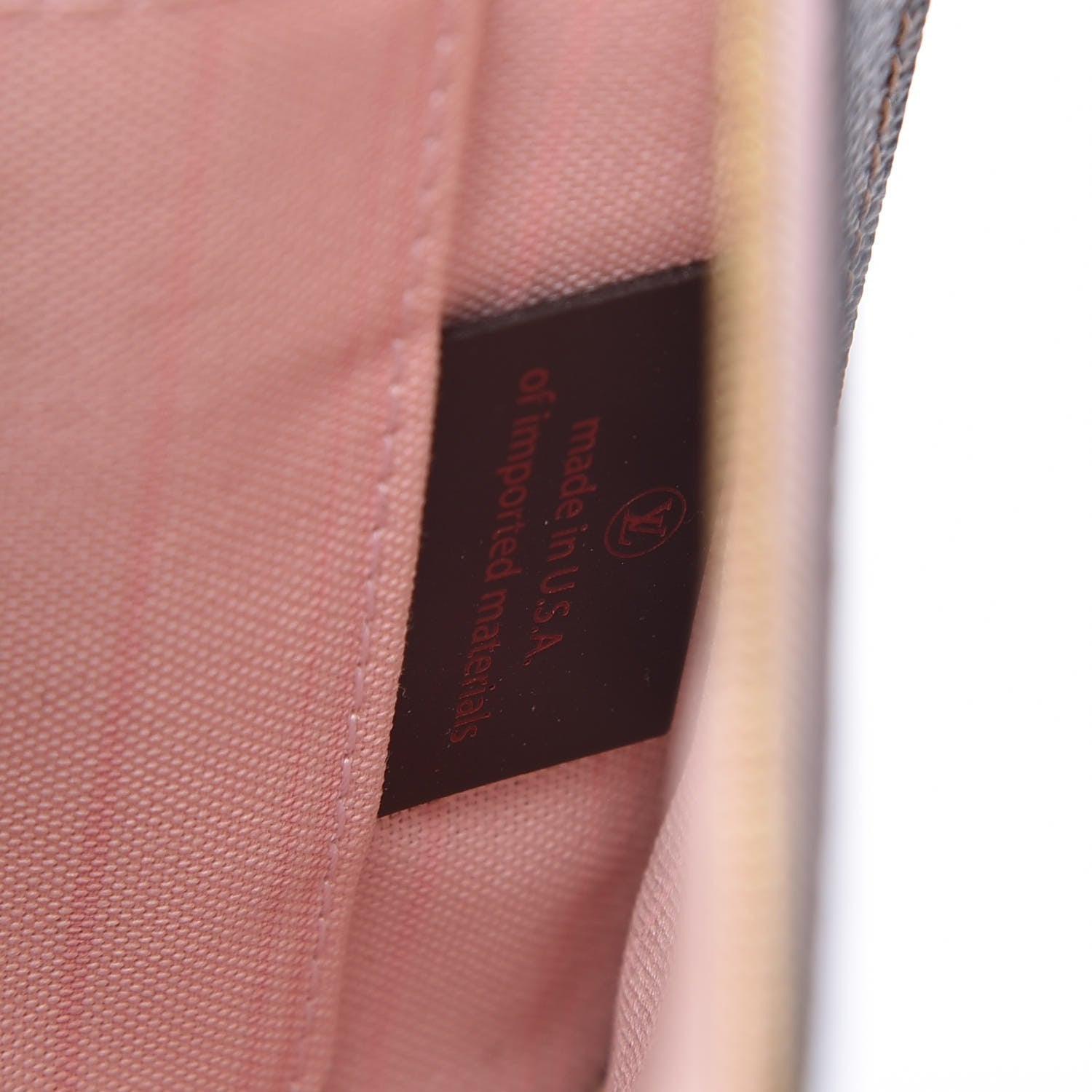 Louis Vuitton Damier Ebene Neverfull MM GM Pochette Rose Ballerine 7 of 9
