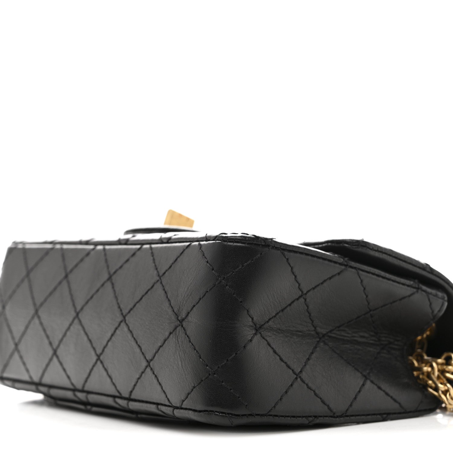 Chanel Aged Calfskin Quilted 2.55 Reissue Mini Flap Black 10 of 11