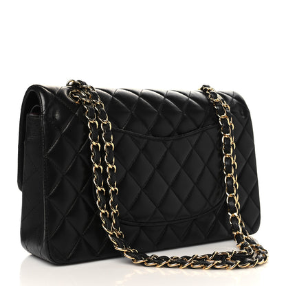 Chanel Lambskin Quilted Medium Double Flap Black 3 of 7