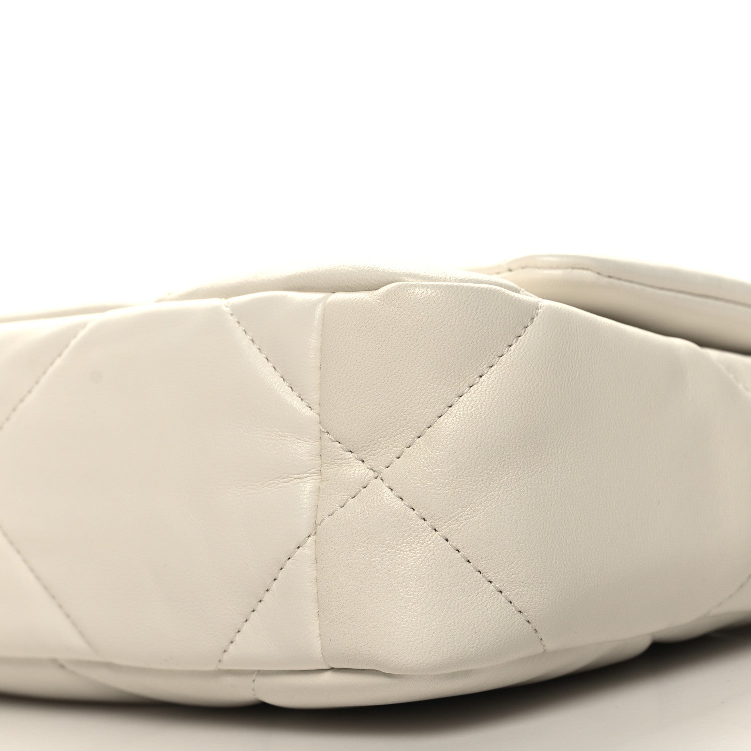 Chanel Lambskin Quilted Medium Chanel 19 Flap White 10 of 10