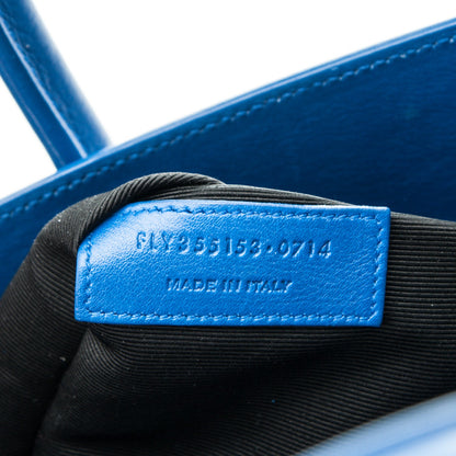 Saint Laurent Calfskin Small Sac De Jour Blue Majorelle 7 of 7