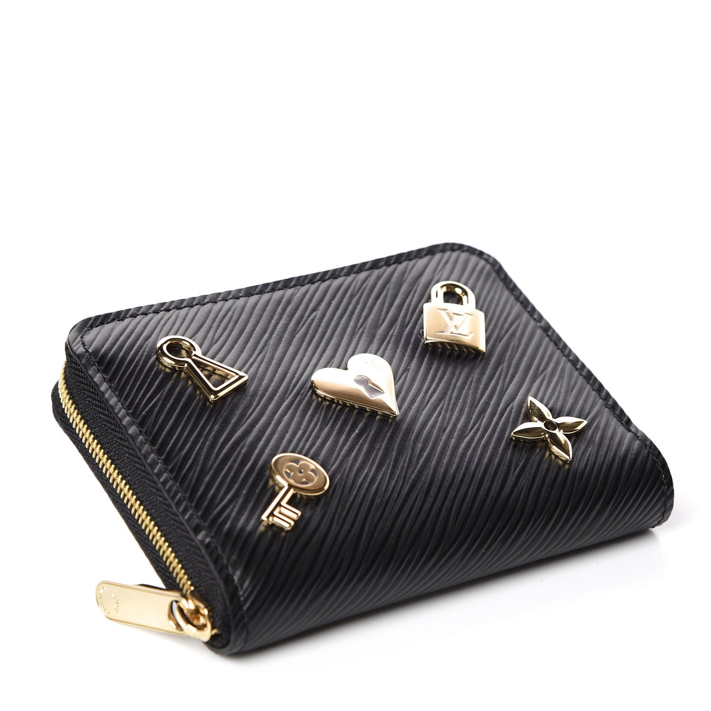 Epi Love Lock Zippy Coin Purse Black