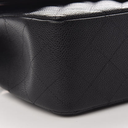 Chanel Caviar Quilted Jumbo Double Flap Black 9 of 11