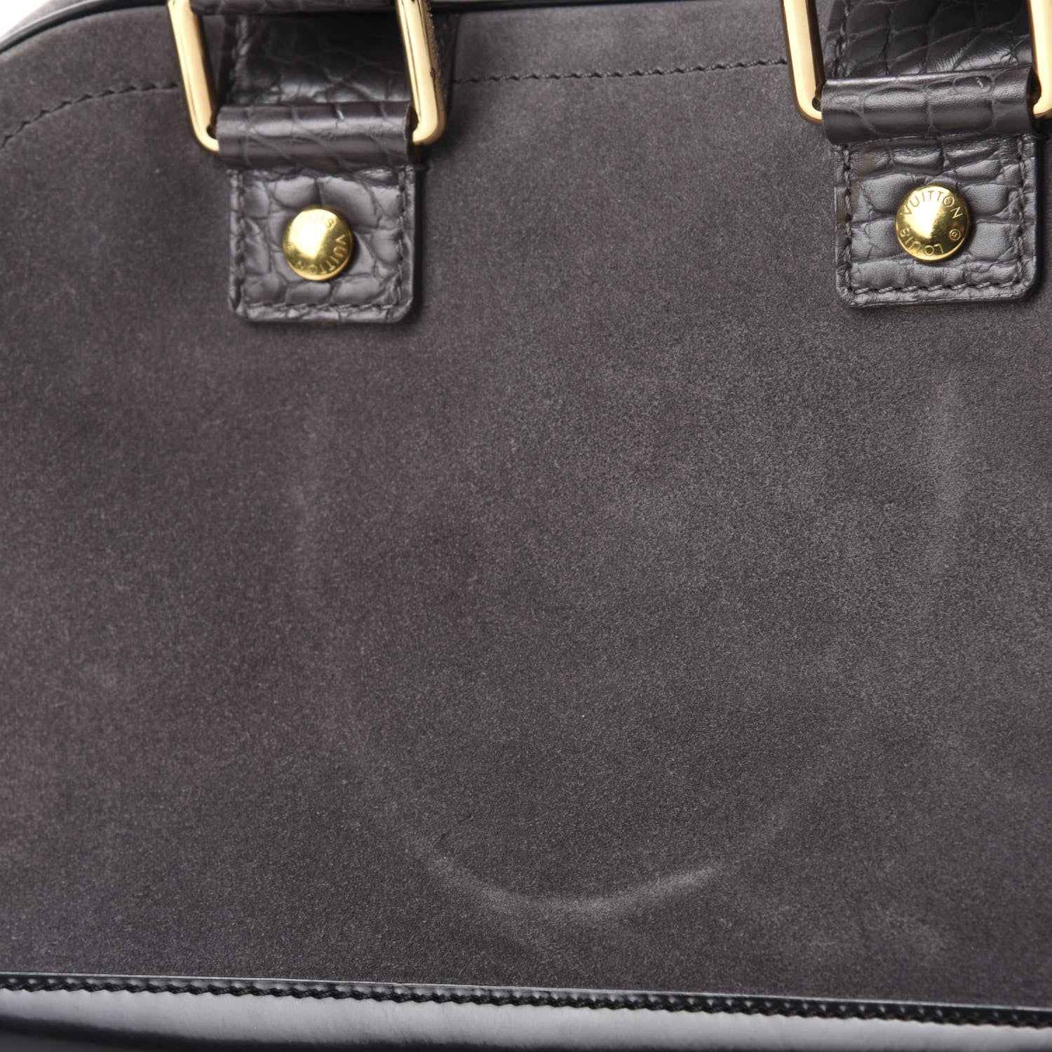 Louis Vuitton Havane Stamped Trunk Bowler PM Gray 10 of 10