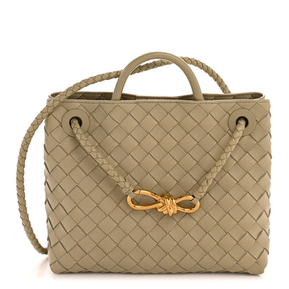 Bottega Veneta Nappa Intrecciato Small Andiamo Shoulder Bag Travertine 1 of 10