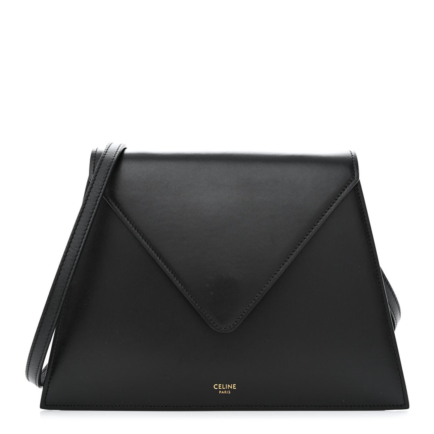 Smooth Calfskin Edwige Shoulder Bag Black